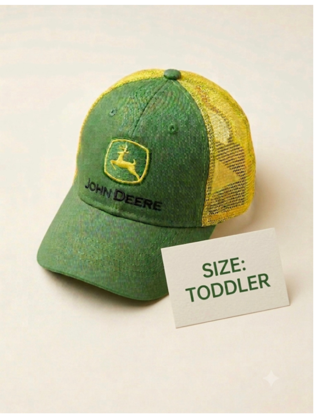 Toddler John Deere Trucker Hat Green Yellow